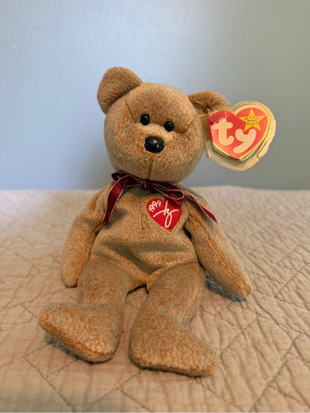 Beanie Baby Original 1999 Brown Plush Bear NWT